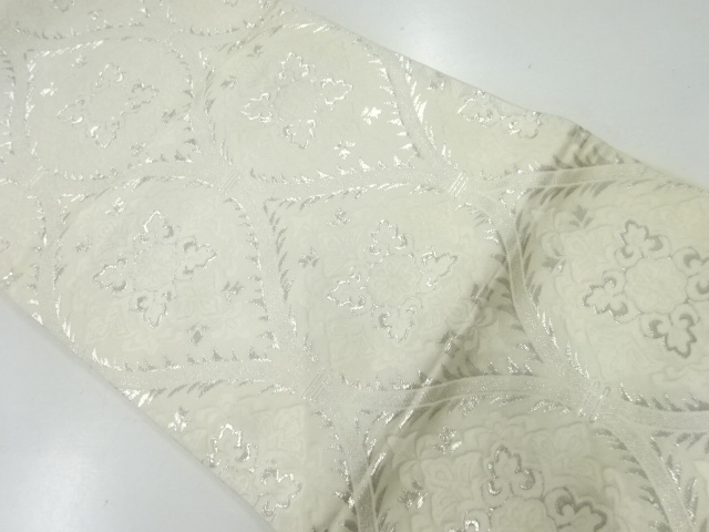 アンティーク　華紋更紗模様織出し袋帯（材料）